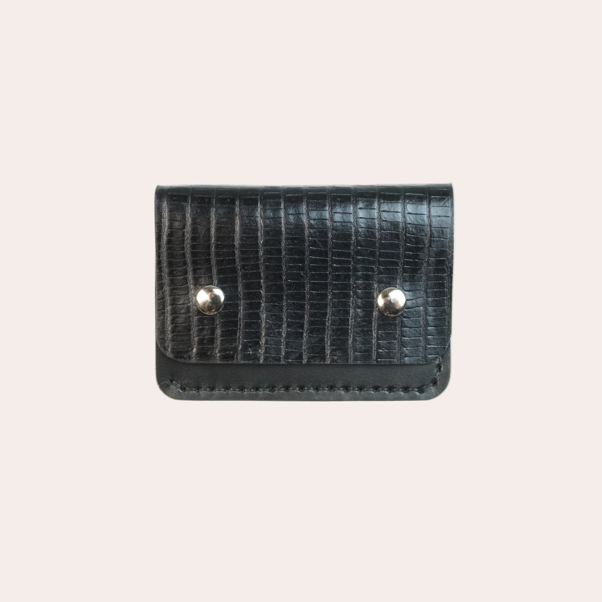 Wallet cartable croco noir