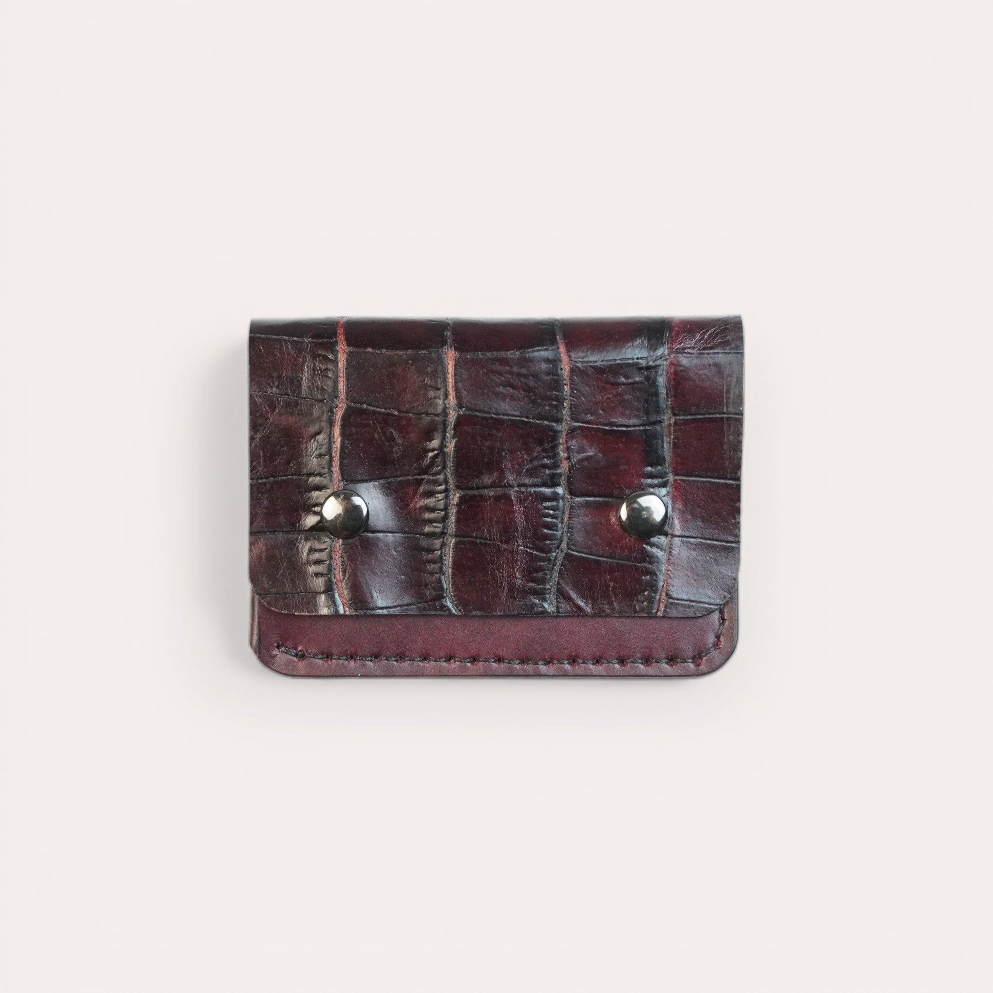 The Cartable Black Lizard - Minimalist Wallet | Marsupium Leather The Cartable Black Lizard - Minimalist Wallet | Marsupium Leather
