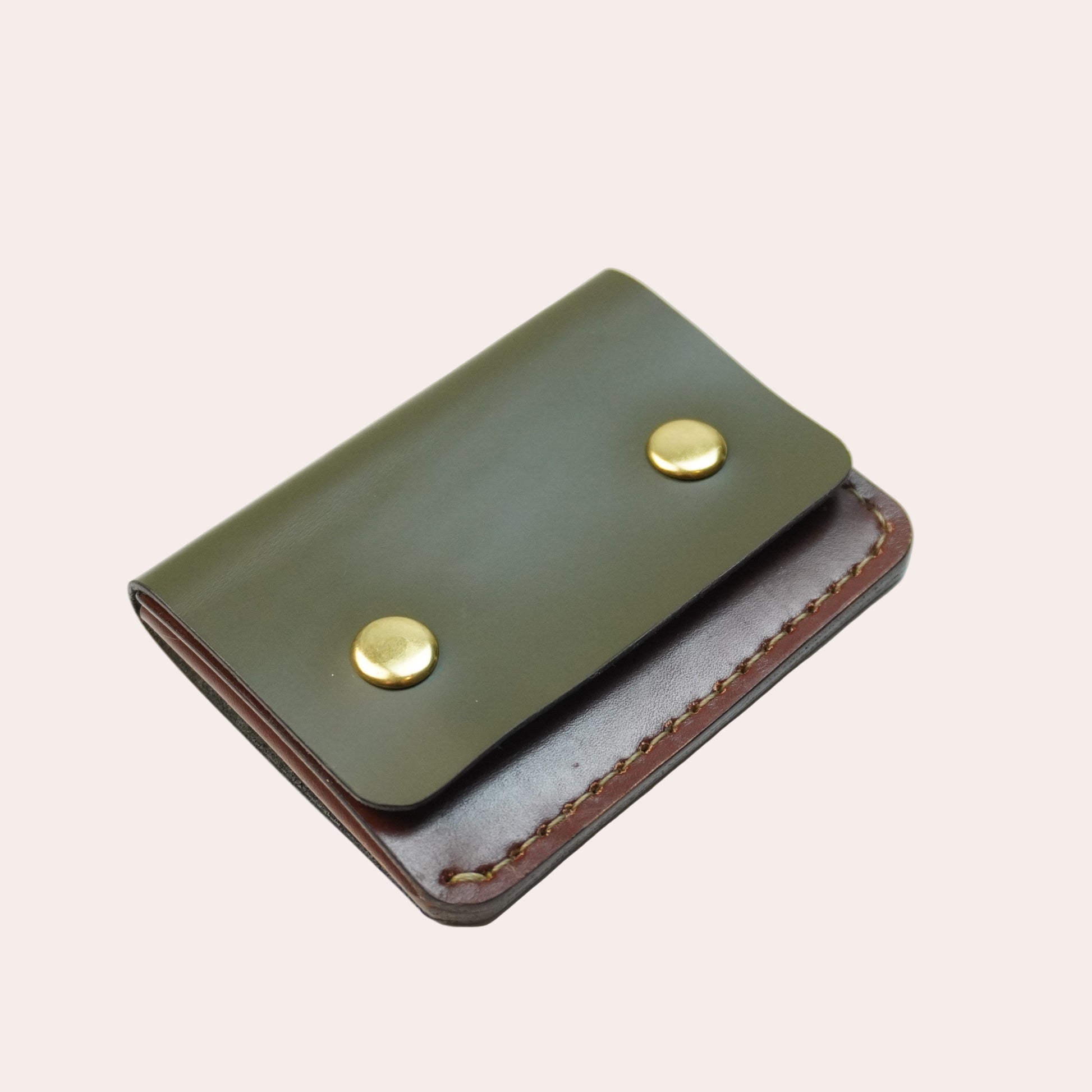 Wallet cartable vert marron fasse 