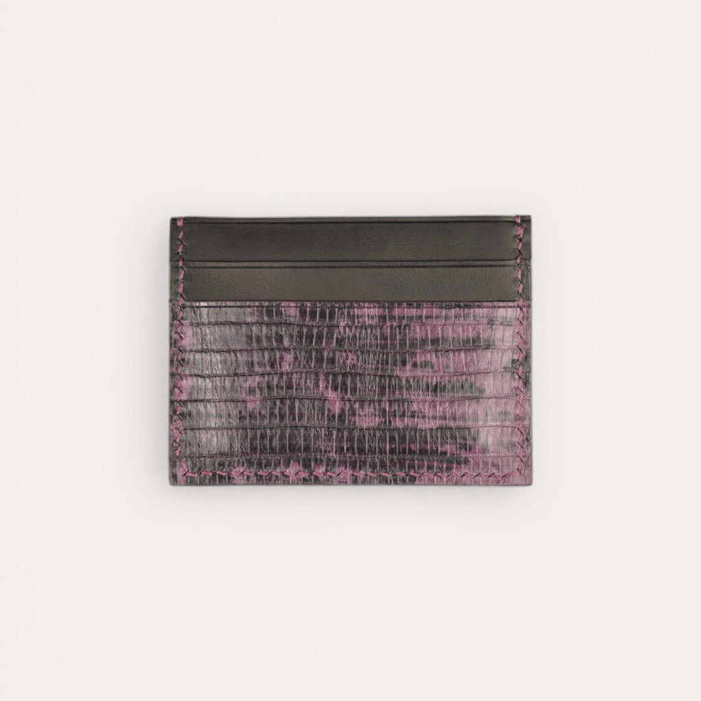 The 5S Card Holder - Black Croco