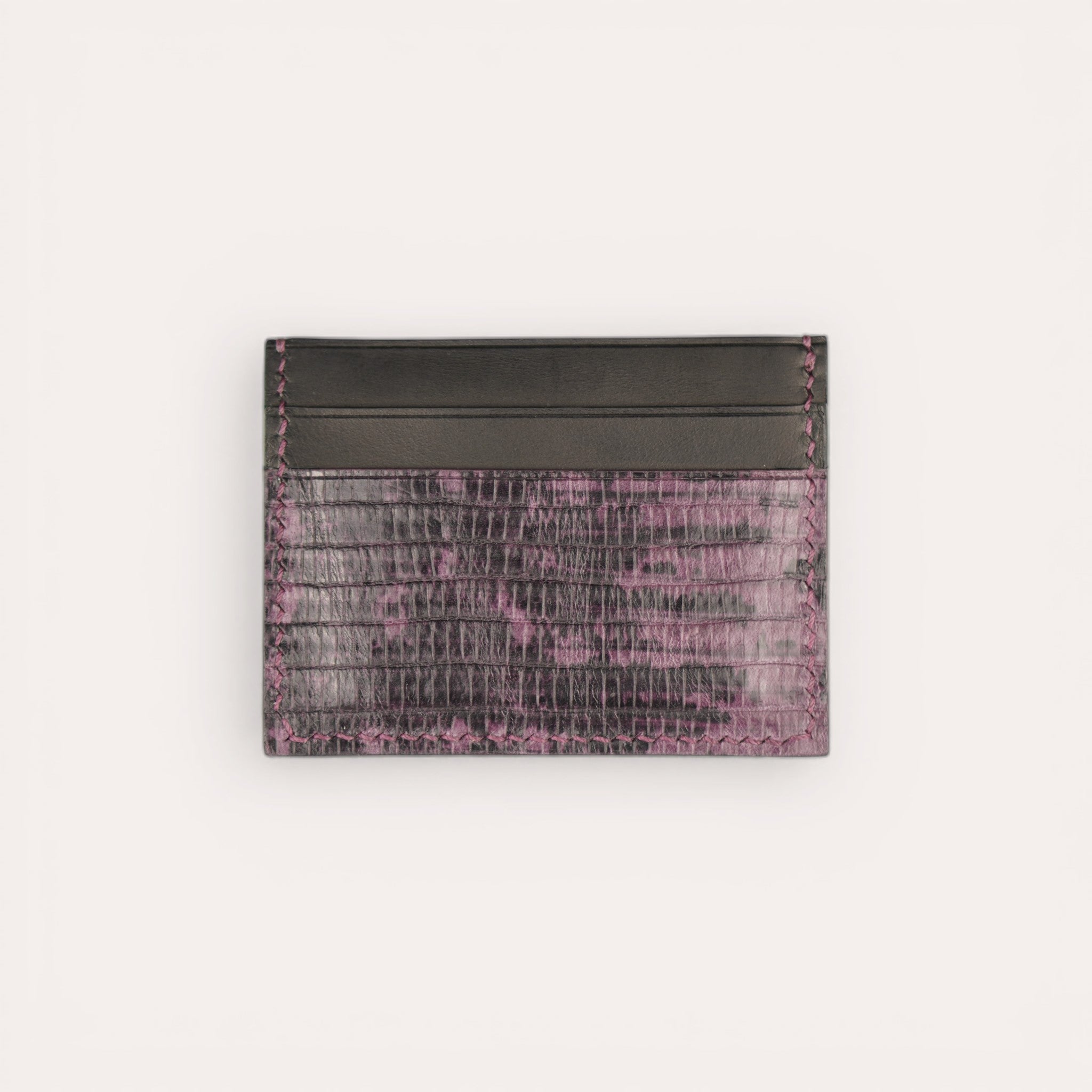 The 5S Card Holder - Black Croco