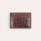 The 5S Card Holder - Black Croco