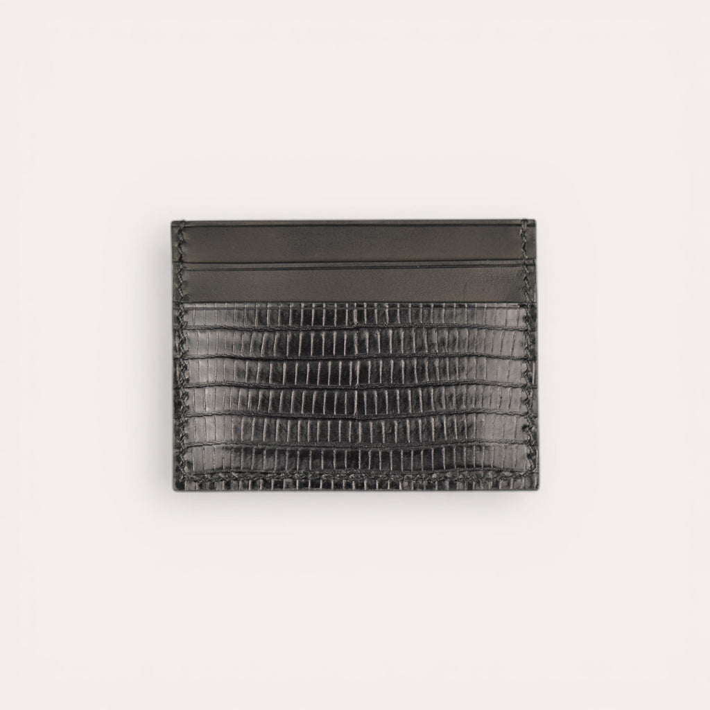 The 5S Card Holder - Black Croco