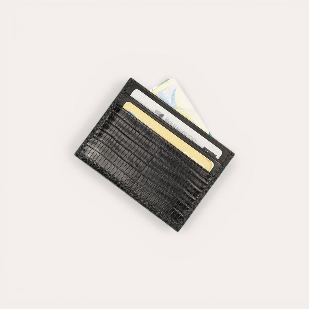 The 5S Card Holder - Black Lizard