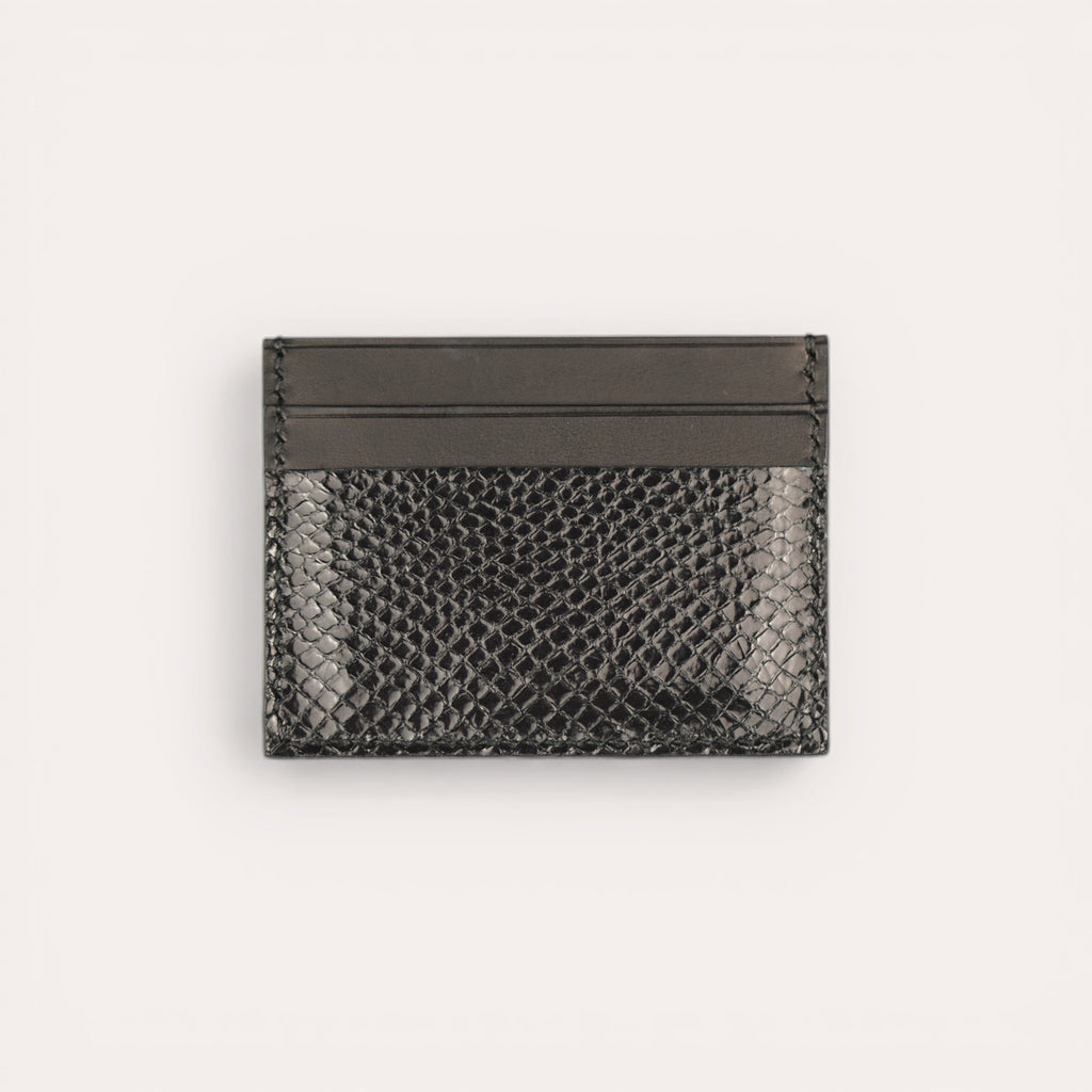 The 5S Card Holder - Black Croco