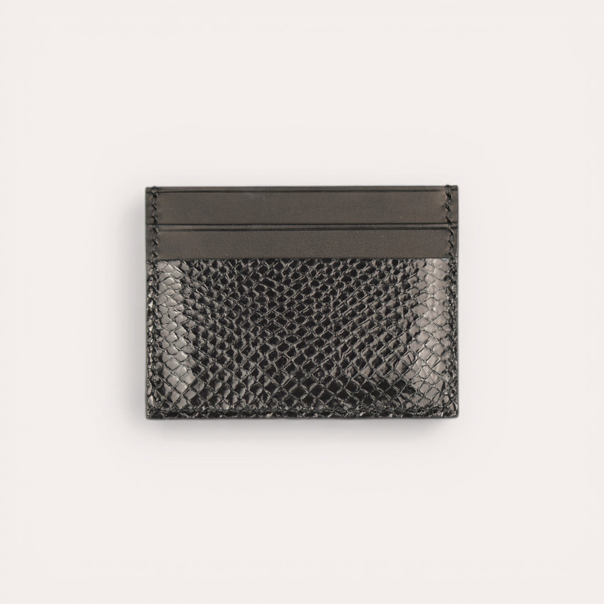 The 5S Card Holder - Black Croco