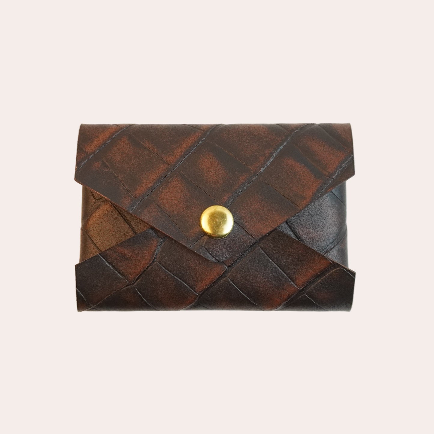 Wallet l'enveloppe 1.0 brown croco
