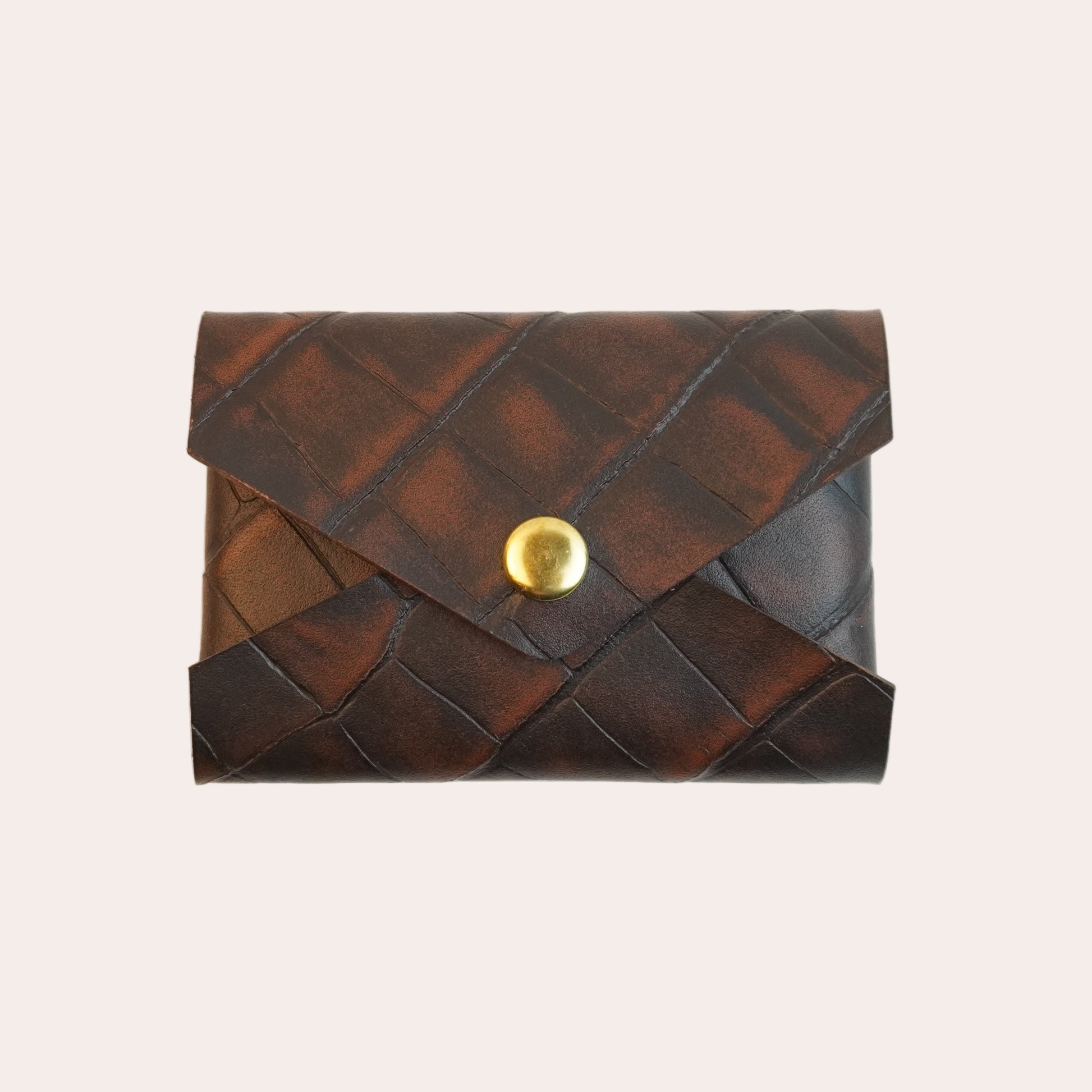 Wallet l'enveloppe 1.0 brown croco